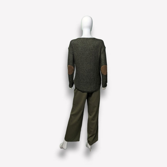 RDI Dark Army Twist with Elbow Patch Sweater S/P - Picture 2 of 11